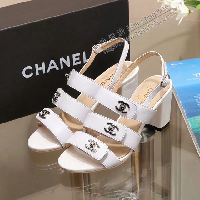 Chanel女鞋 香奈兒經典爆款涼鞋 Chanel高跟涼鞋  naq1115